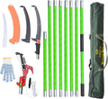27FT Manual Pole Saw with Fiberglass Handle - Extendable Tree Trimmer