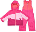 Arctic Quest Little Girls Bib Snow Pants and Ski Jacket - Warm Suits