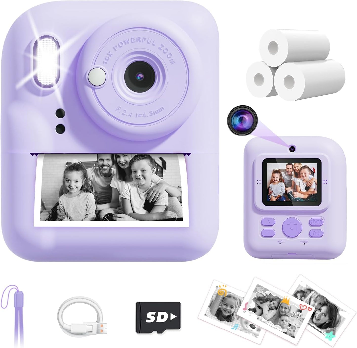 Joyjam Kids Instant Print Camera - HD Selfie Fun!