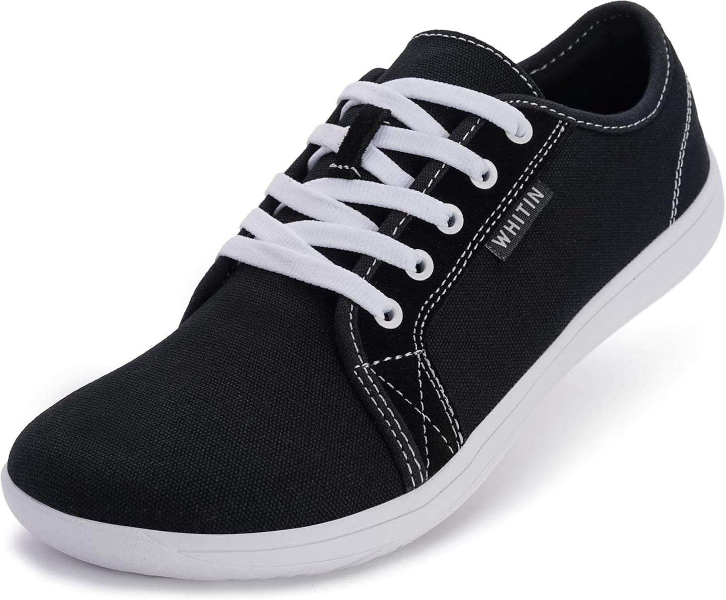 WHITIN Women's Canvas Barefoot Shoes for Minimalist Comfort