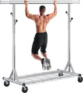 Heavy Duty Clothes Rack Load 530 lbs - Adjustable Rolling Garment Rack