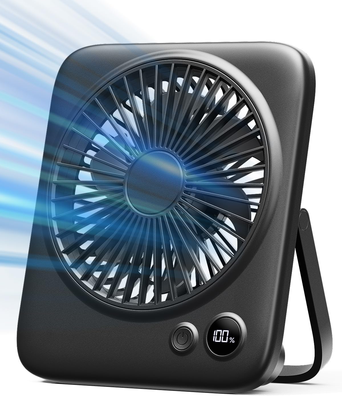 Portable Rechargeable Desk Fan - 22H Battery Life