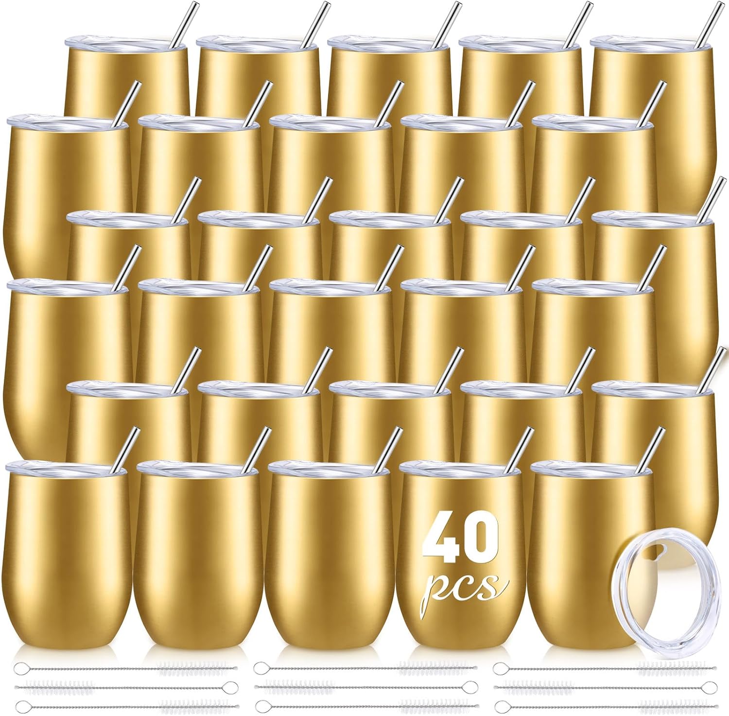 40 Pack Insulated Wine Tumblers for Every Occasion and Gift