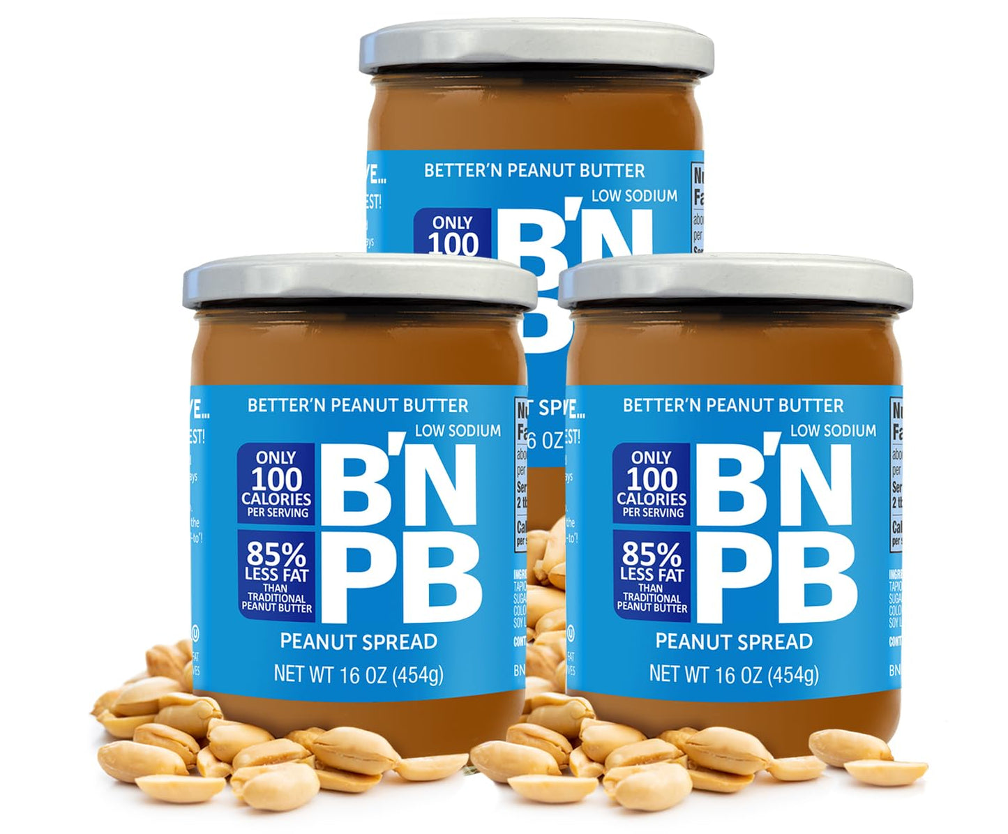 Low Fat Low Sodium Peanut Butter Spread for Healthy Snacking
