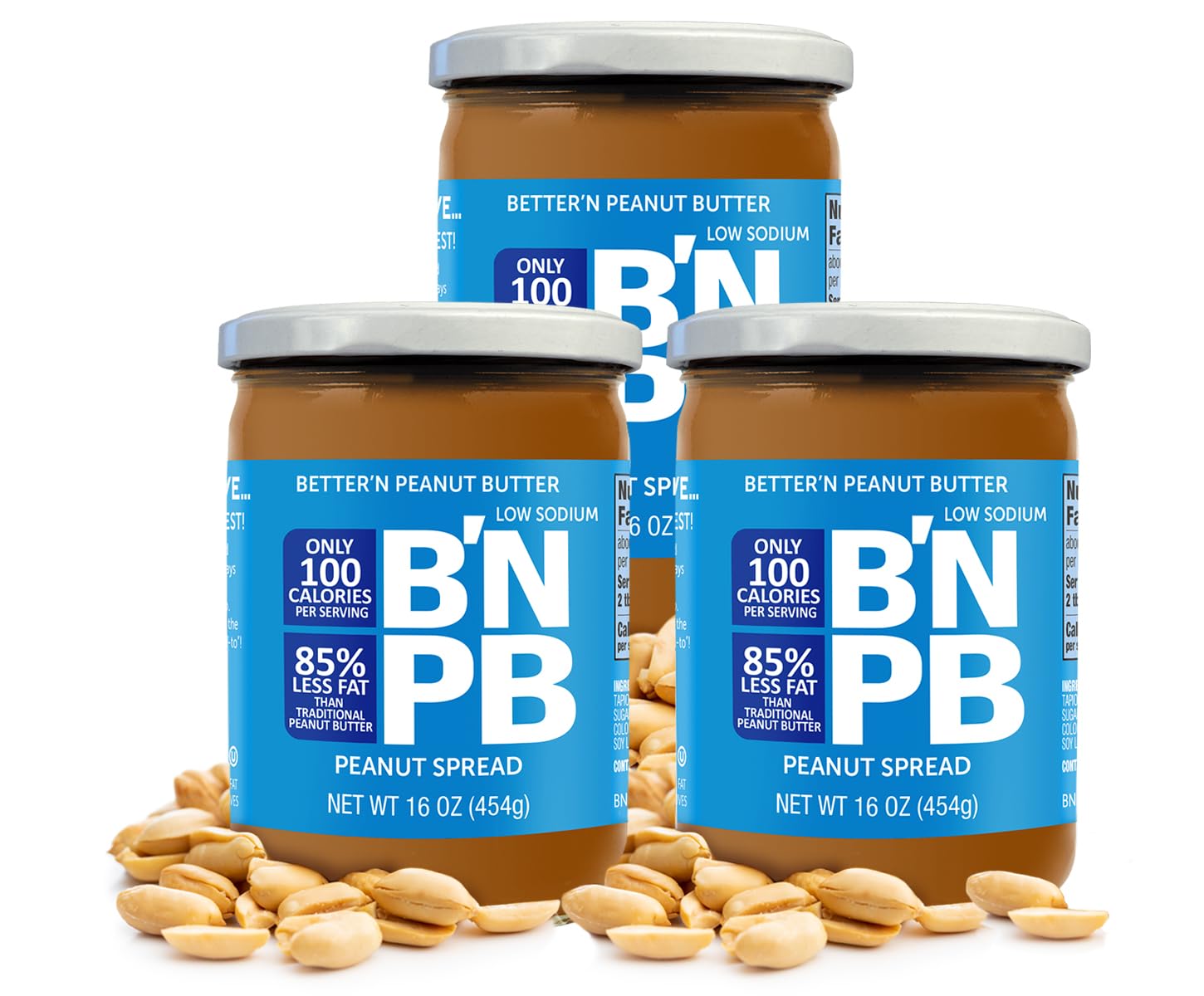 Low Fat Low Sodium Peanut Butter Spread for Healthy Snacking