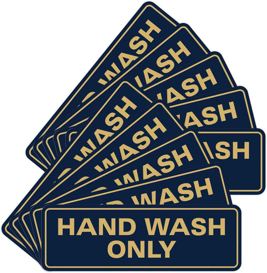 All Quality Hand Wash Only Wall Sign - Elegant Kitchen Decor
