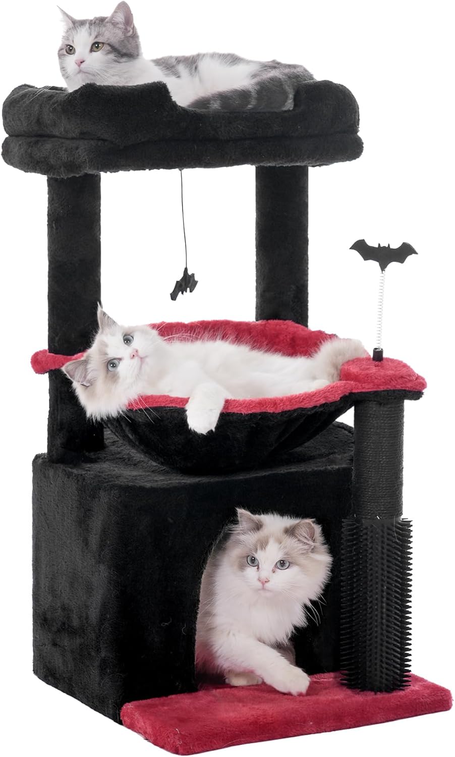 Gothic Cat Tree 32 Inches for Large Cats with Scratching Post