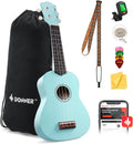 Soprano Ukulele 21 in Beginner Kit - Warm Tone, Complete Starter Set