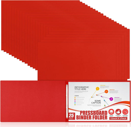 25 Pcs Pressboard Report Cover Set for Large Documents Storage