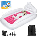 Inflatable Toddler Travel Bed with Extra Tall Sides for Safety