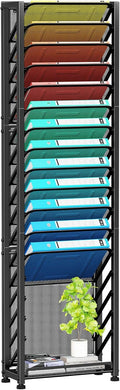 Simple Trending Wall File Organizer 18-Tier Mesh Hanging File Rack