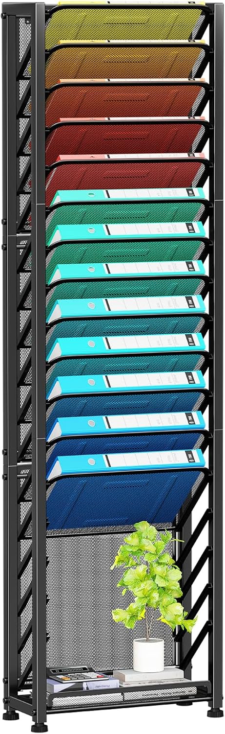 18-Tier Wall File Organizer for Efficient Document Storage