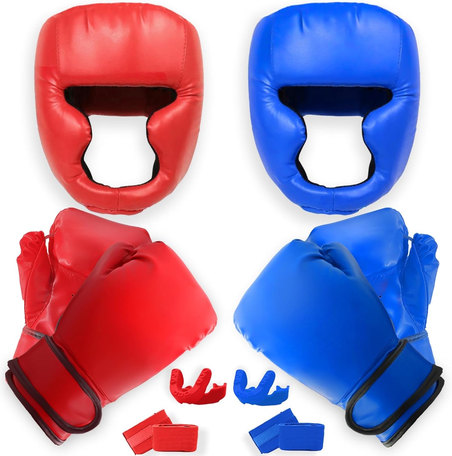 14 Pcs Boxing Set for Beginners with Gloves and Headgear