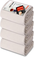 Canvas Drop Cloth for Painting 5 ft x 20 ft Pack of 4 - Heavy Duty