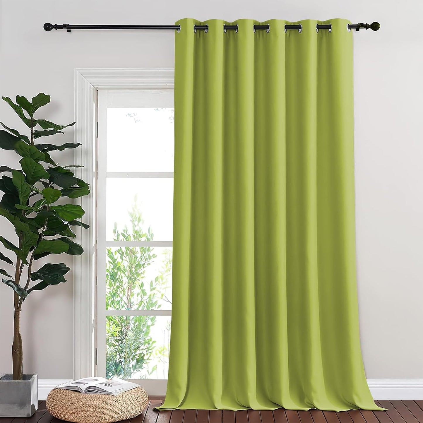 NICETOWN Blackout Thermal Insulated Sliding Door Curtain Panel