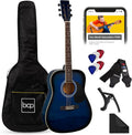 Full-Size 41in Acoustic Guitar Starter Set - Beginner Ready