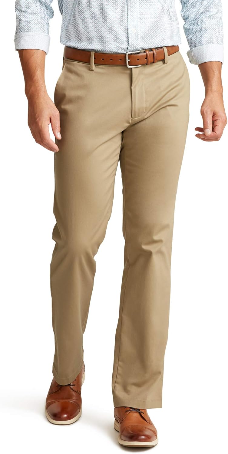 Dockers Men's Straight Fit Lux Cotton Stretch Khaki Pant Review