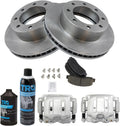 Front Brake Pad & Rotor Kit with Calipers - Complete Front Brake