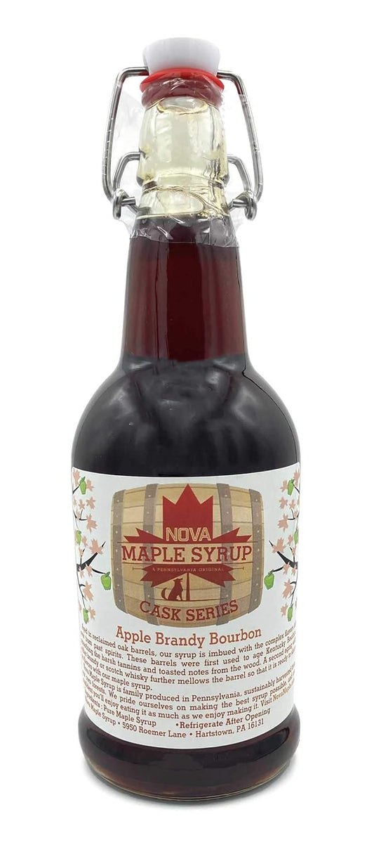 Apple Brandy Bourbon Infused Maple Syrup - Pint