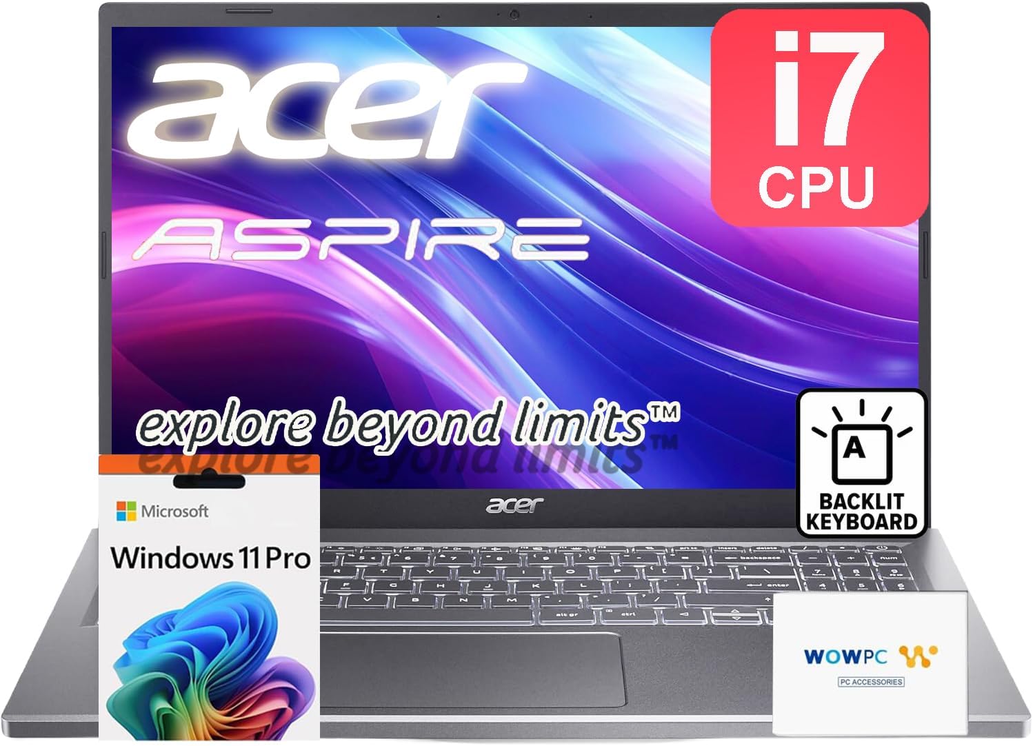 acer Aspire Premium 15.6 Laptop with Intel Core i7 and 32GB RAM
