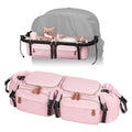 Double Stroller Organizer for Bob Duallie and Baby Jogger City Mini