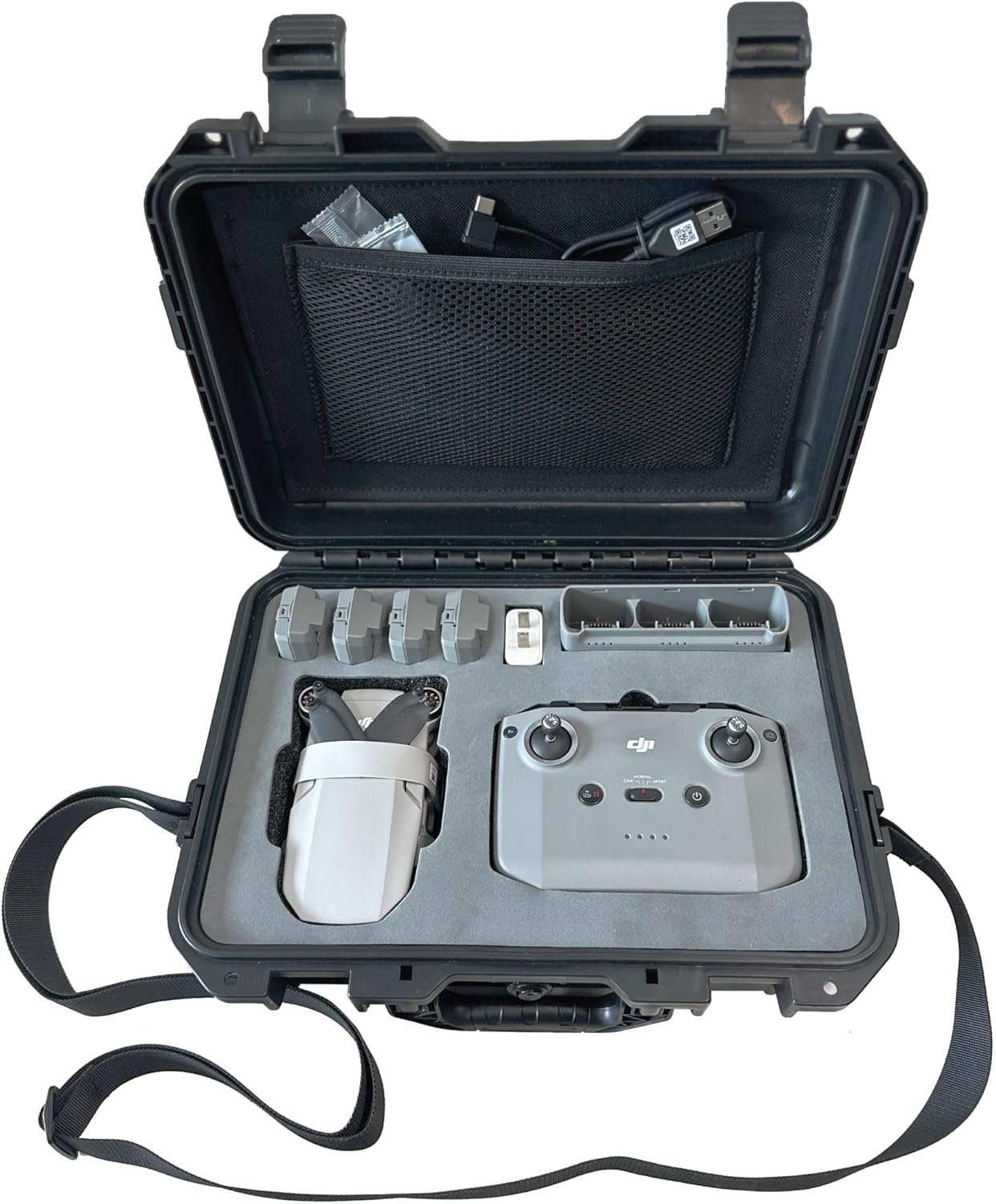 Waterproof Case for DJI Mini 4K and Mini 2 with Foam Insert