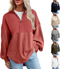 Trendy Oversized Waffle Knit Hoodie ~ Cozy Fall Style!