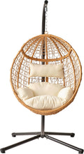 Topfuca Comfort Hanging Chair - Washable Grey Cushions
