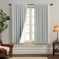 45 Inch Length Kitchen Blackout Curtains Set of 2 - Total Room