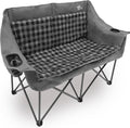 Double Camping Chairs Folding Chair Loveseat for 2 Adults - Oversized