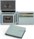 Slim Men's RUNBOX Wallet 15-Card RFID Blocker - 2 ID Windows