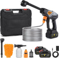 Portable Cordless Pressure Washer 600 PSI - 2 Batteries for Quick
