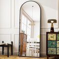 Arched Full Length Mirror 64in x 21in - Modern Leaning Wall Mirror