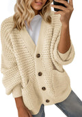 Dokotoo Women's Long Sleeve Chunky Knit Cardigan - Soft Open Front