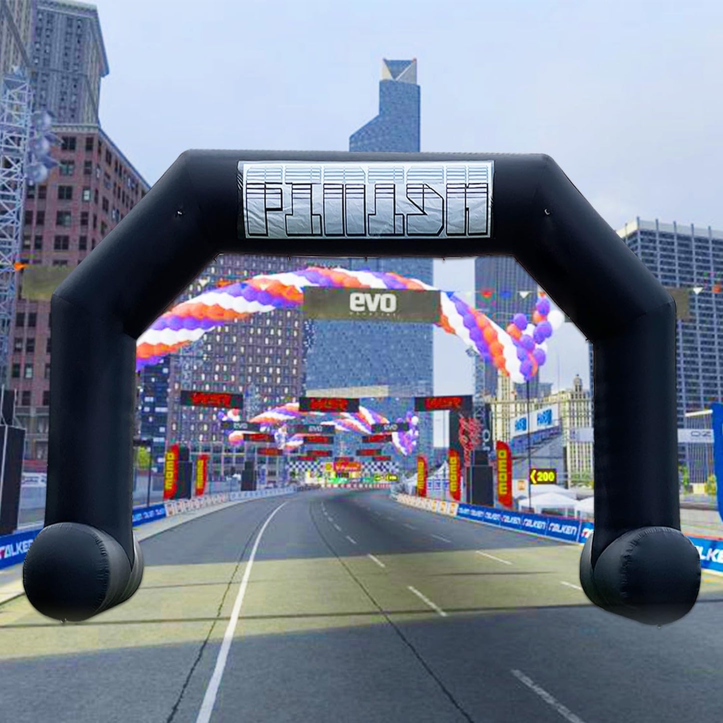 20ft Inflatable Arch for Race Events with Powerful Blower