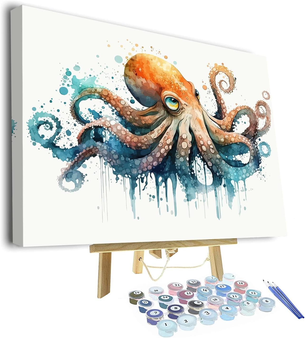 TUMOVO Adults Octopus Paint by Numbers for Creative Fun