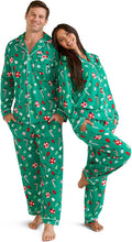 Matching Christmas PJs for Couples - Classic Lapel Cozy Set