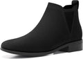 Athlefit Sock Ankle Boots for Women Chelsea Square Toe - Comfortable