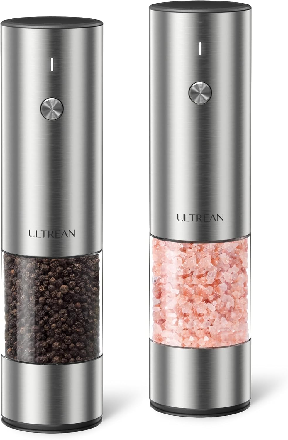 Ultrean Salt and Pepper Grinder Set with Adjustable Coarseness