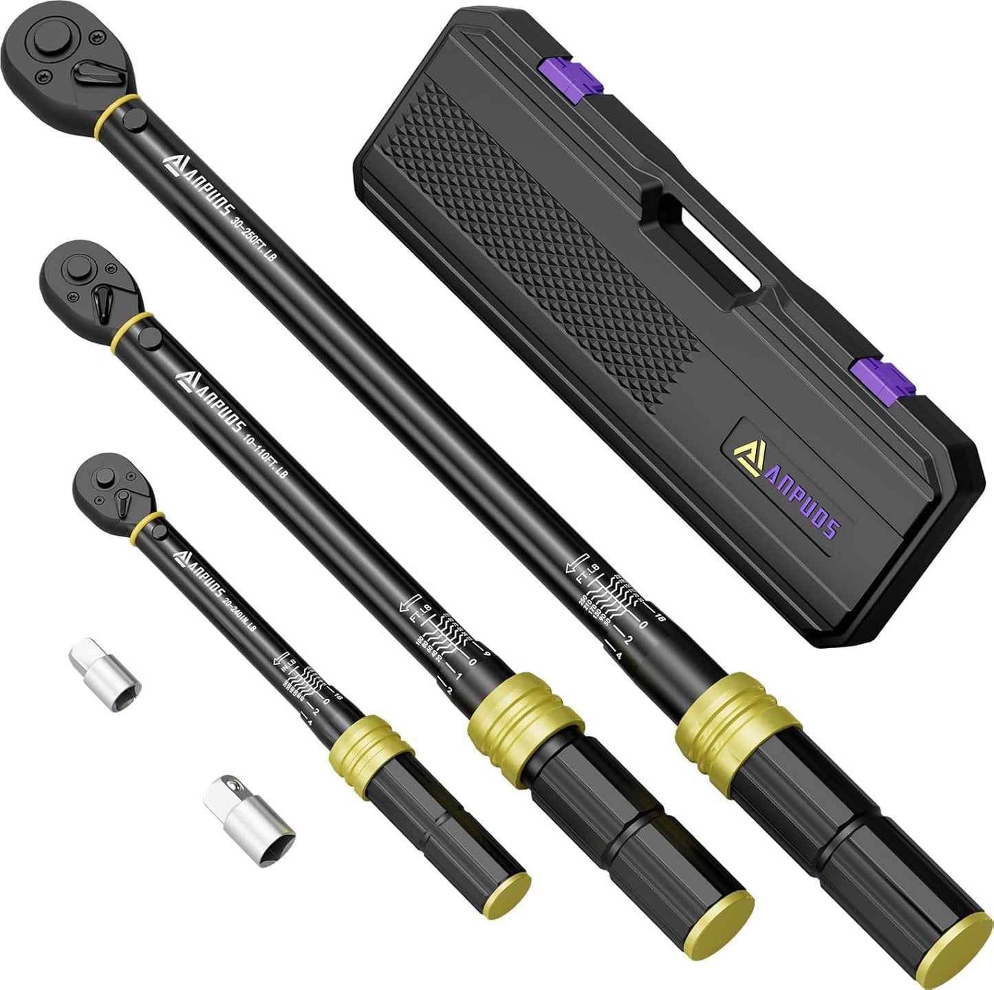 1/4 3/8 1/2-inch Drive Torque Wrench Set for Precision Work