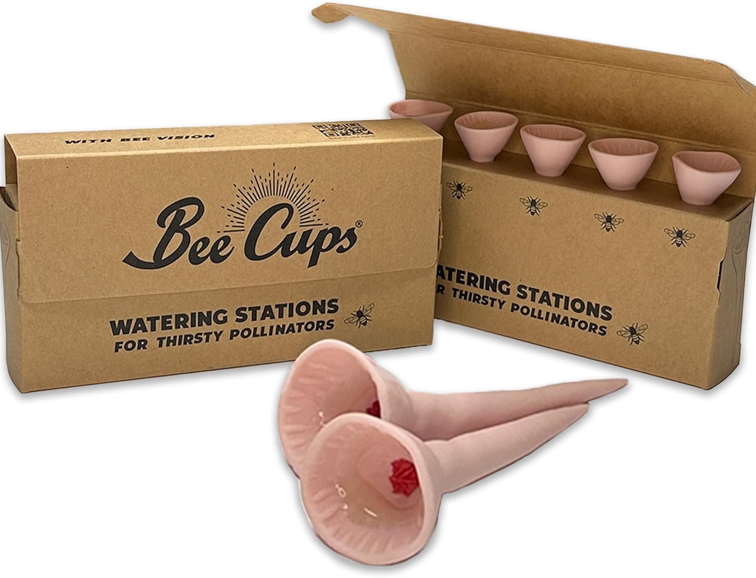 Bee Watering Station 5 Pack for Thirsty Pollinators in Garden