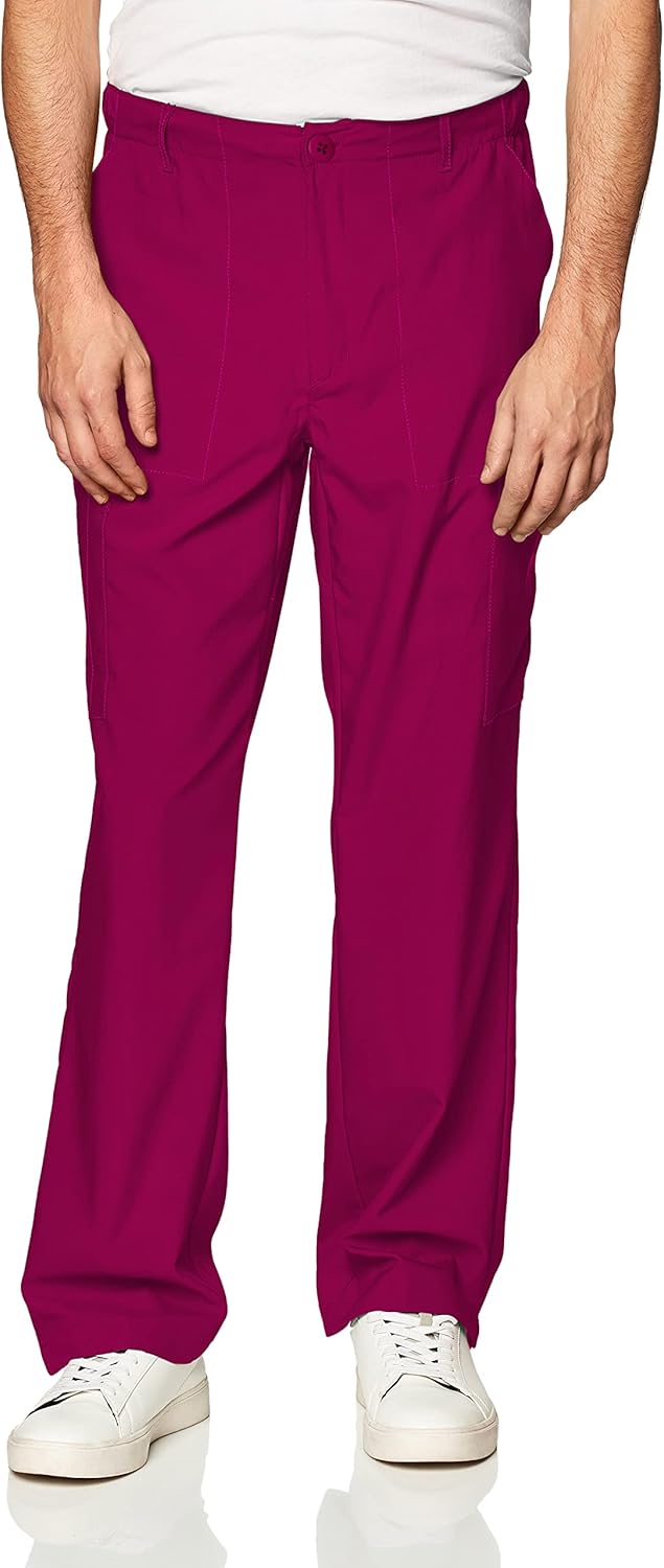 WonderWink Mens Flat Front Cargo Pant for Comfort and Style
