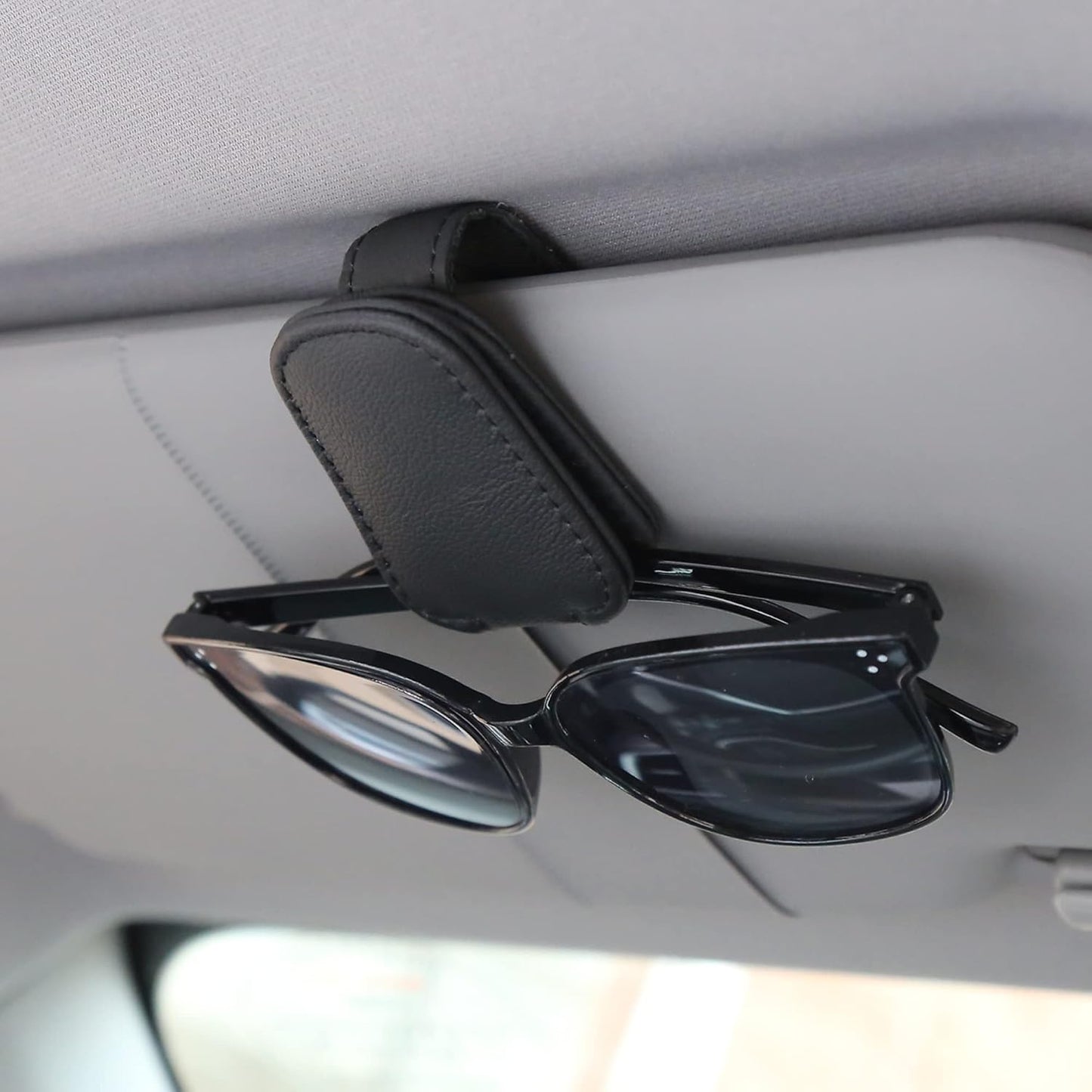 Glasses Stay Secured: KIWEN Magnetic Car Visor Clip