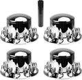 33mm Chrome Plated Axle Cover Kit for Semi Truck Wheels