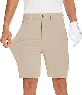 JWM Mens 7in Stretch Golf Shorts - Lightweight Hybrid Casual Wear