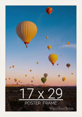 wallsthatspeak 17x29 White Picture Frame for Posters and Puzzles