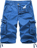 Women's Cotton Cargo Bermuda Shorts with Drawstring Leg - Comfortable