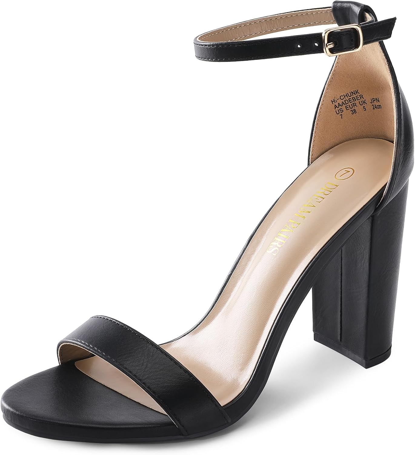 DREAM PAIRS Women's Hi-Chunk High Heel Pump Sandals Review