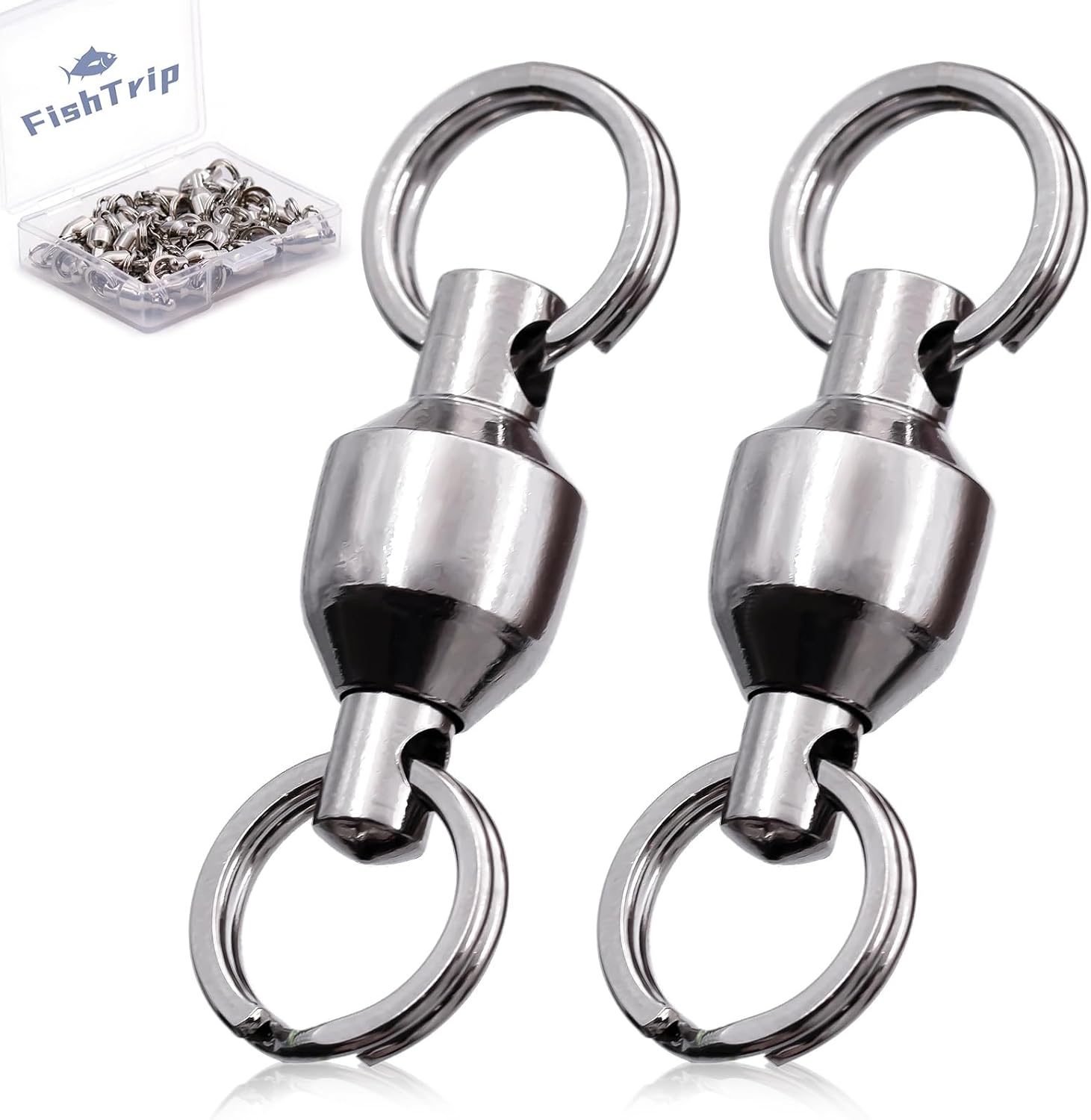 Quick Change Ball Bearing Fishing Swivels, 25pcs - FishTrip