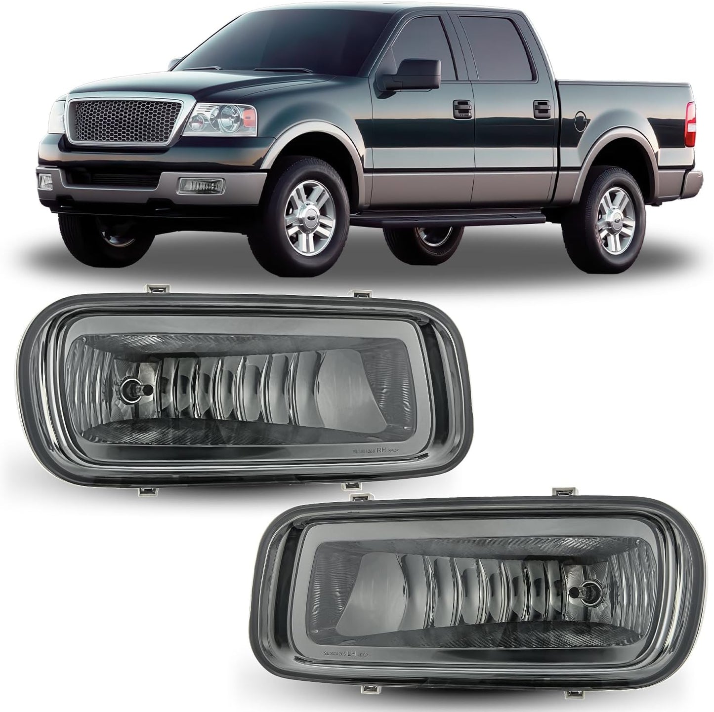 Nilight Fog Lights Assembly for 2004-2006 Ford F-150 Models